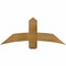 Ekena Millwork Bellingham Rough Sawn Timber Gable Bracket, Western Red Cedar, 48"W x 20"H x 4"D x 6"F, 10/12 Pitch GBW048X20X0406BEL00RWR - alternate 1